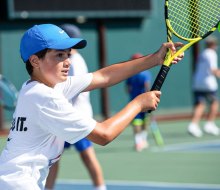 Kids can learn from top tennis coaches at Nike Tennis Camp. Photo courtesy of the camp