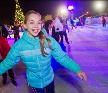 Join the fun at the WinterFest Ice Skating Rink at Cooper River. Photo courtesy of Camden County Government
