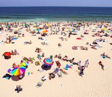 Spread your towels on the expansive beach in Seaside Heights. Photo courtesy of Seaside Heights Boardwalk and Beach