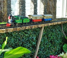 The NYBG Holiday Train Show is a winter wonderland with enchanting trains and twinkling cityscapes. Photo by the author