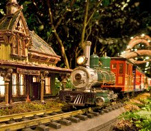 See model trains zooming through a botanical wonderland at the NYBG Holiday Train Show. Photo by Robert Benson Photography/courtesy of the NYBG