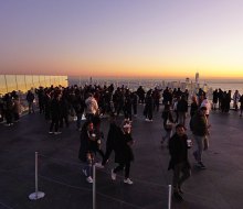 See the sunset from the suspended observation deck at the Edge for a memorable after-dark outing. Photo by Jody Mercier
