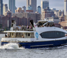 Make different stops along the east side of Manhattan on the NYC Ferry. Photo courtesy of the NYC Ferry