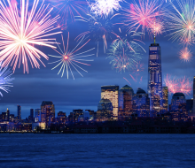 Climb aboard a local boat for a memorable 4th of July fireworks cruise in NYC. Photo courtesy of Canva