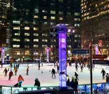 Kids Week returns to Bank of America Winter Village at Bryant Park from Tuesday, February 21-Friday, February 24. Kids can join a free skate lesson. Photo by Jody Mercier