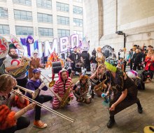 Put on your most creative costume, and head to Dumbo for a Halloween March to the Arch.  Photo by Hassan Mokaddam