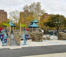 Ravenswood Playground's renovations include a spectacular new play structure fit for royalty.