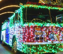 Diggerland shines this holiday season with a drive-thru course covered in twinkling lights. Photo courtesy of Diggerland 