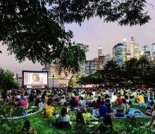 Enjoy the popular Movies With a View series at Brooklyn Bridge Park in July and August. Photo by Etienne Frossard