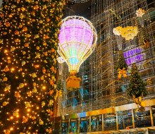 One of the most spectacular holiday displays in NYC, Shine Bright features over 2 million holiday lights illuminating the entire neighborhood. Photo courtesy of Hudson Yards