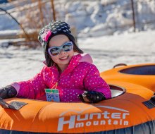 Hunter Mountain’s snow tubing hill is nearly 1,000 feet long.