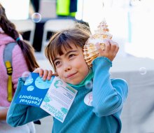 The Hudson River Park presents the Submerge Marine Science Festival, which explores NYC's coastal waterways.Photo courtesy of Hudson River Park