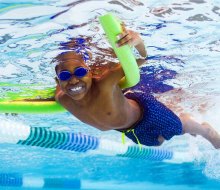 Asphalt Green has a pair of campuses with beautiful indoor pools.