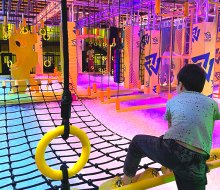 Urban Air Adventure Park goes way beyond a typical trampoline park, with ropes courses, climbers, mega playgrounds, VR, and more. 