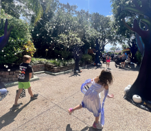 Wander through the magical bubble trail at SeaWorld Orlando's Spooktacular event.