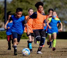 Get out on the court or hit the soccer fields with TUF Athletics Basketball & Soccer Camps. Photo courtesy of the camp