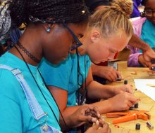 Camp Connect immerses teens in engineering-integrated activities and provides tips on how to prepare for a college degree. Photo courtesy of the camp