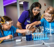 Hands-on experiments are part of the curriculum at Orlando Science Center Camps. Photo courtesy of the camps