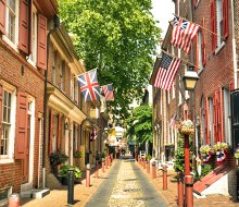 Take in 300 years of history on Elfreth's Alley. Photo courtesy of the museum