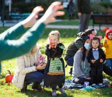 Celebrate Family Saturdays with laughter, learning, and live performances at Parkway Pals. Photo courtesy of Center City District
