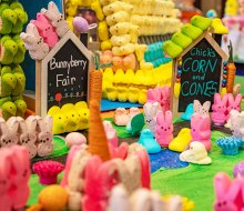 Peddler’s Village has lots of Peeps, doing all sorts of things, on display in March!  Photo courtesy of Peddler's Village