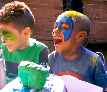 Smith Playground has both indoor and outdoor birthday party options, including the playhouse porches so that kids have some shelter but aren’t too far from the playground. Photo courtesy of Smith Memorial Playground