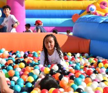Bounce, slide and dance your way through a surreal, candy-colored wonderland at Bounce the City. Photo courtesy of the event