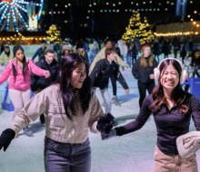 Hit the ice with your favorite characters at Independence Blue Cross RiverRink Winterfest on Sundays in January through March. Photo courtesy Blue Cross RiverRink