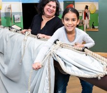 Squeeze in some hands-on history activities between the holidays in Boston during school break! Photo by Michael Blanchard, from the USS Constitution Facebook page