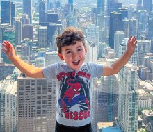 The Chicago Skydeck offers kids a great view of the city. Photo courtesy of the 360 Chicago Skydeck