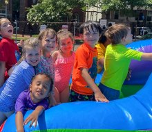 The DC area has no shortage of fun summer camps for the preschool set. Photo courtesy of Campers at Adventures on The Hill