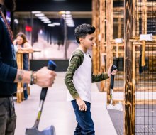 Axe Throwing isn't just for grown-ups! Photo courtesy of Bad Axe Throwing