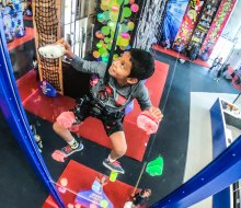 With 75 themed walls for kids to tackle, it's impossible to get bored at ClimbZone. Photo courtesy of ClimbZone