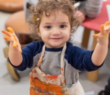 Kids can express their inner artist (and dancer, and musician) with the best preschool and toddler classes in Boston. Photo courtesy of Minni