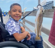 Fishing at Sea Center in Freeport, TX. Photo courtesy of Texas Parks and Wildlife