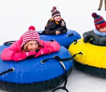 Enjoy a kid-friendly tube fest at Sunburst Ski Hill. Photo courtesy of Sunburst Ski Hill