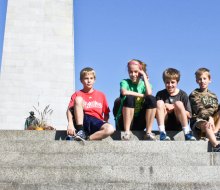 Visiting Bunker Hill Monument in Boston is a wonderful, free activity to do with kids! Bunker Hill photo courtesy of The Freedom Trail Facebook page
