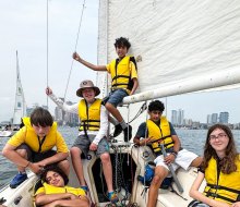 Summer Camp photo courtesy of the Piers Park Sailing Center 