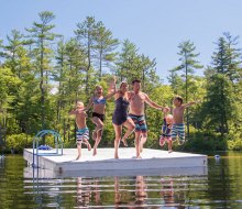 Family Camp at Purity Springs includes a lot of lakeside fun. Photo courtesy of the camp