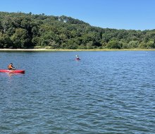 Rent a kayak from The Waterfront Center and explore Oyster Bay Harbor. 