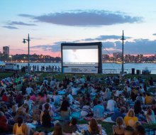 RiverFlicks for Kids in Hudson River Park is the perfect setting for a picnic and a movie. Photo courtesy of NYC Parks