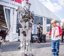 Head to the Seaport for a free Robot Block Party this weekend in Boston. RoboBoston photo courtesy of Mass Robotics