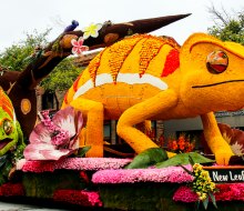 See the floats at the iconic Rose Parade. Photo by Prayitno Photography, via Flickr (CC BY-NC-ND 2.0)
