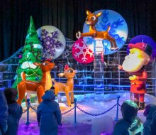 See Rudolph and friends at  Ice! at Gaylord National Resort. Photo by Truff /Shuff via Flickr CC BY-NC-ND 2.0