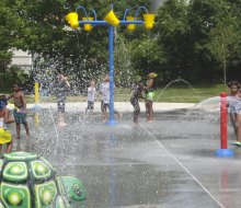 Ryan Wading Pool and Playground lets Boston kids beat the summer heat. Photo courtesy of mass path.net. 