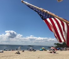 Rye Town Beach is is a great for families. Photo courtesy of the the town