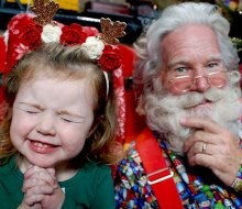 Kids love meeting Santa at The Santa Workshop Experience, full of holiday magic. Photo by the author