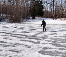 Play hockey or twirl on the ice at Sal J. Prezioso Mountain Lakes Park in North Salem. 