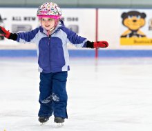 Simoni Arena in Cambridge invites skaters of all ages for public skate. Photo courtesy of FMC Ice Sports 