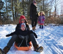 Get ready to hit the sledding hills in New Jersey. Photo by Rose Gordon Sala